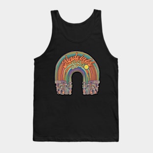 Made Made in the 80s Rainbow Vintage Design  - Earthy Colorful Nostalgia Tank Top